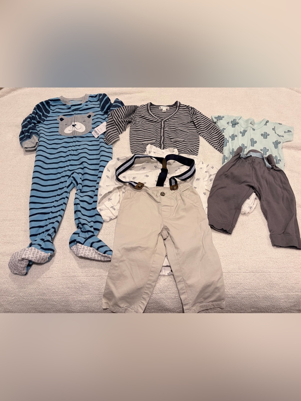 Baby Boy 18M Clothing Lot Carter’s Gymboree Pearls & Popcorn 7 Pieces